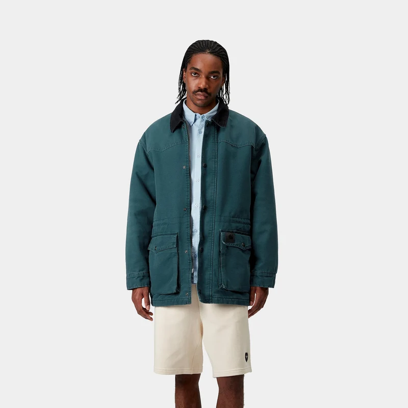 Carhartt WIP Herren OG Santa Fe Manteljacke – Deep Lagoon