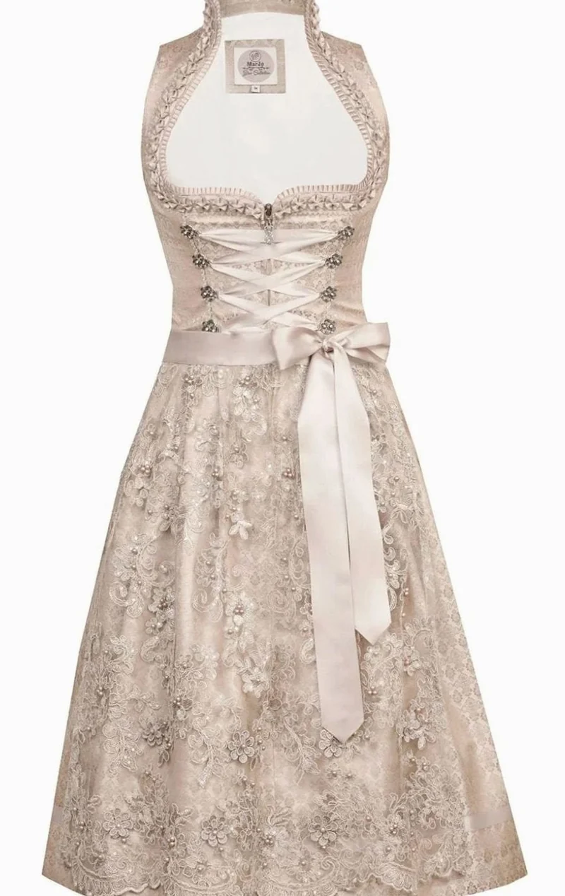 Johanna | Oktoberfest Dirndl Trachtenkleid mit Spitzenschürze Damen