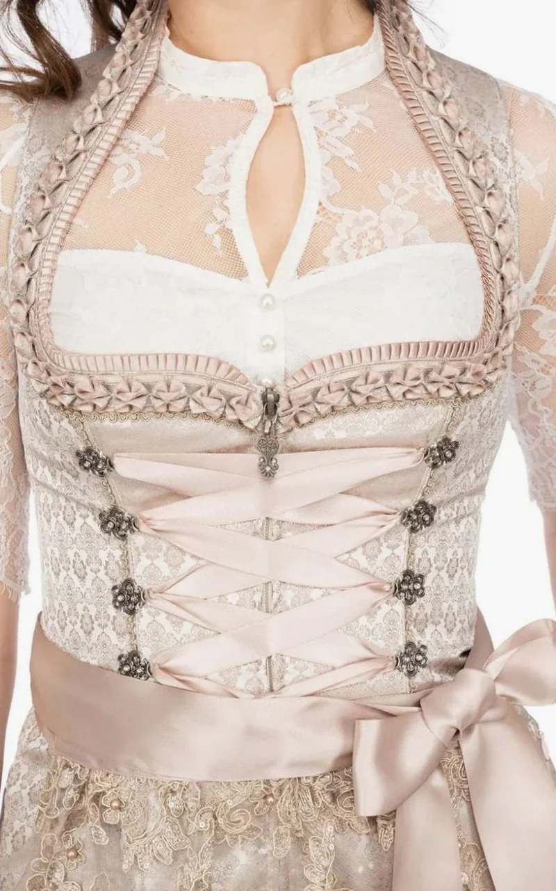Johanna | Oktoberfest Dirndl Trachtenkleid mit Spitzenschürze Damen