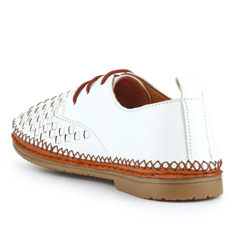 Leather Lace-Up Shoes - METIN41012 / 327 302 - White