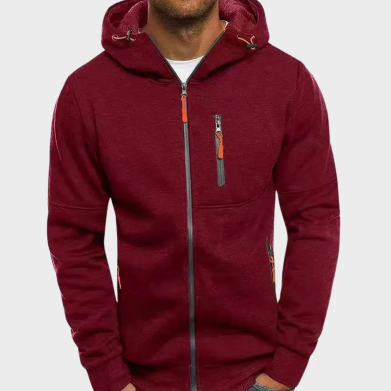 Fabian | Lässiger Herren-Hoodie mit Reißverschluss und Kapuze