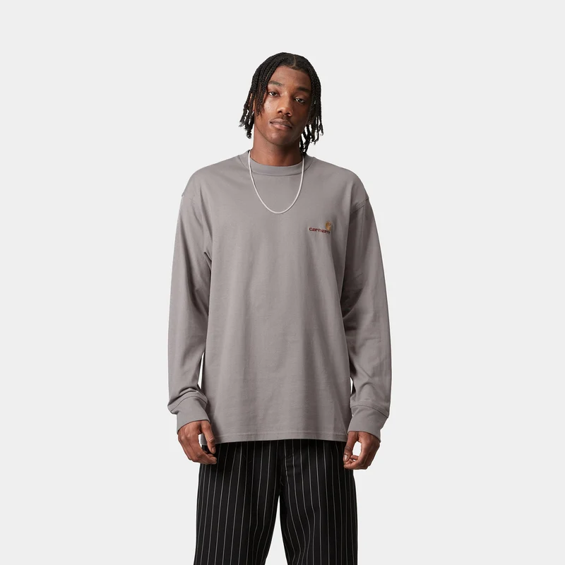 Carhartt WIP Herren American Script Langarm-T-Shirt | Yosemite