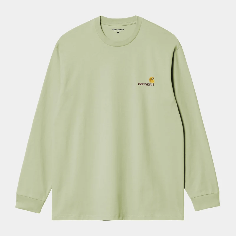 Carhartt WIP Herren American Script Langarm-T-Shirt | Helloliv