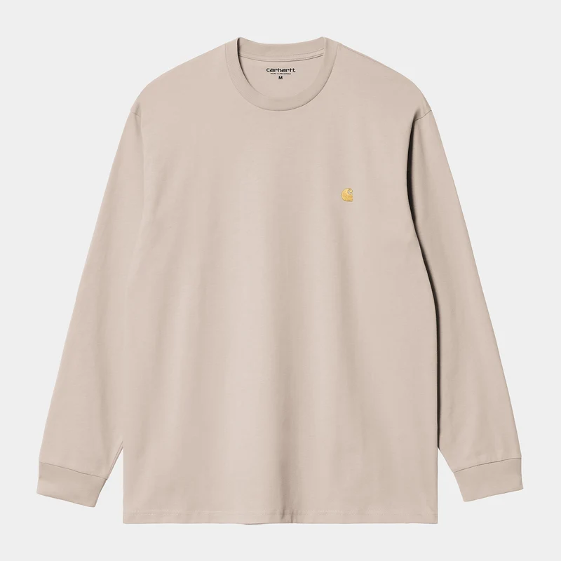 Carhartt WIP Herren Chase Langarm-T-Shirt | Staubiges Beige