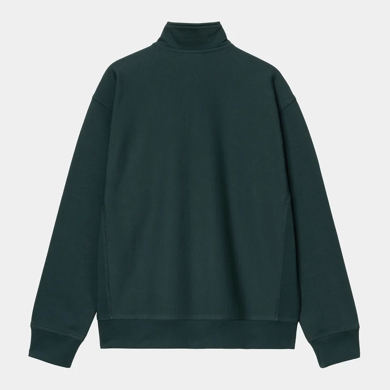 Carhartt WIP Herren Halb-Zip-Reißverschluss American Script Sweatshirt | Deep Lagoon