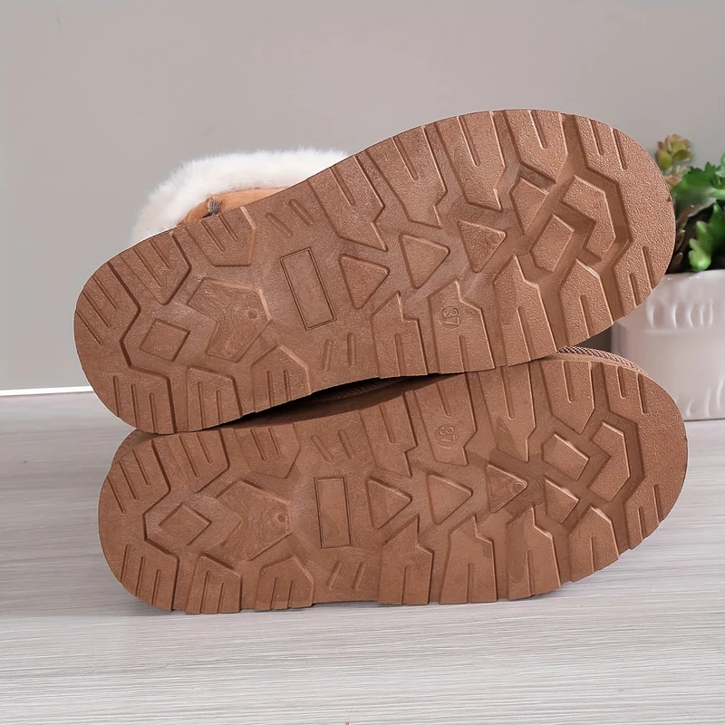 Nelia | Stilvoll Thermal gefüttert Plüsch Bowknot Stiefel