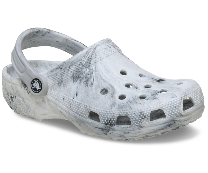 CROCS Kinder Klassischer Aquarell Marmorierter Clog | Grauer Wirbel