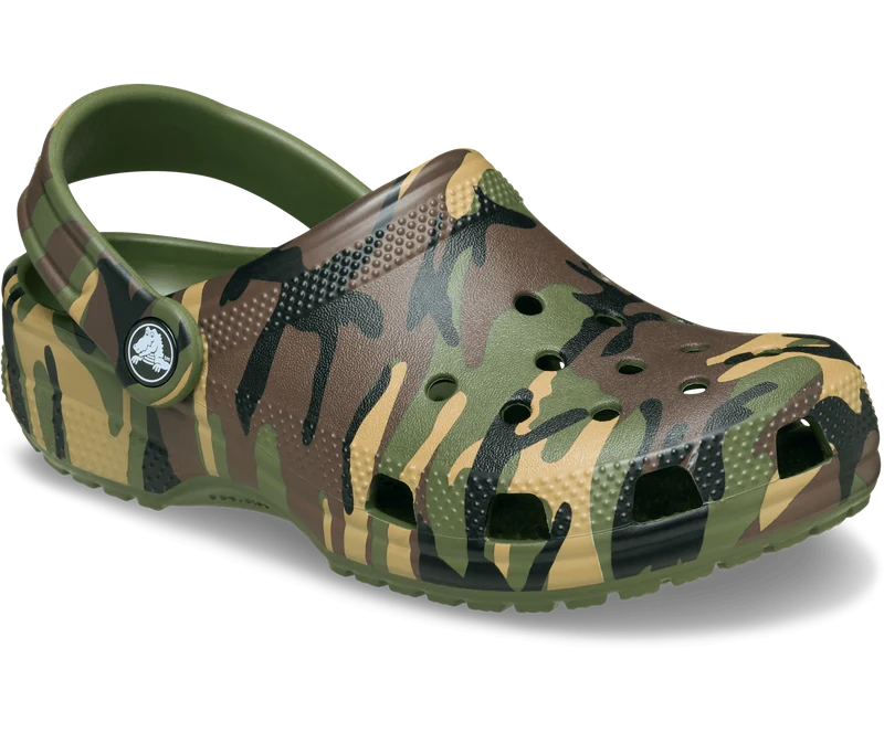 CROCS Kinder Klassischer Camouflage Clog | Armeegrün