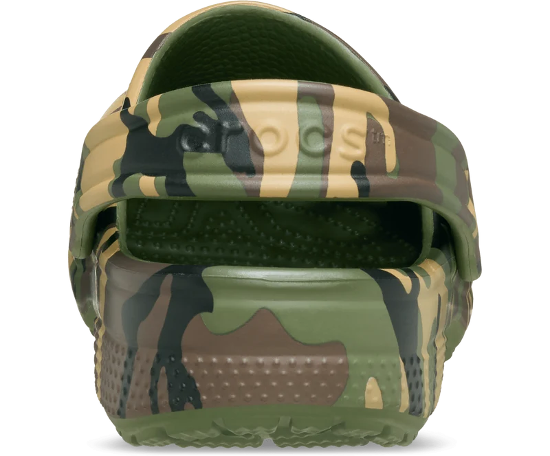 CROCS Kinder Klassischer Camouflage Clog | Armeegrün