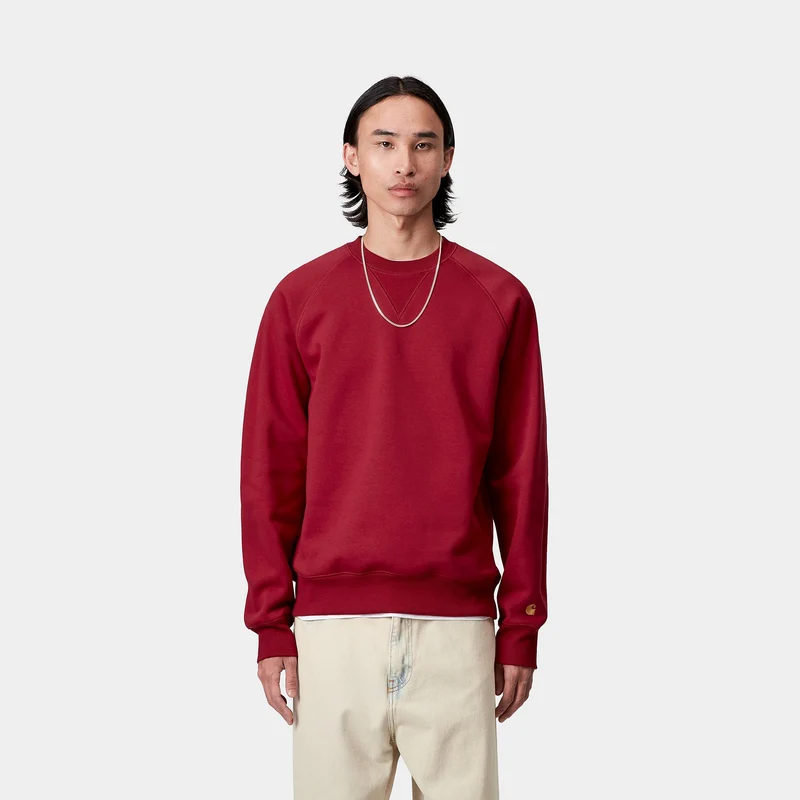 Carhartt WIP Herren Chase Sweat Top | Scharlachrot