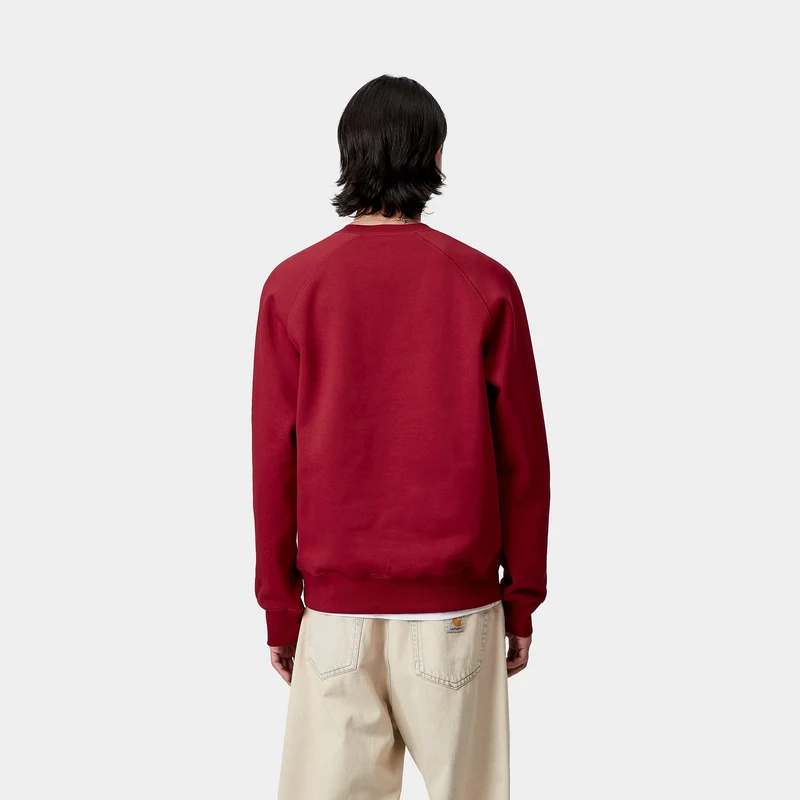 Carhartt WIP Herren Chase Sweat Top | Scharlachrot