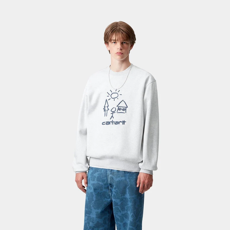 Carhartt WIP Herren Masterpiece Sweatshirt | Ash Heather