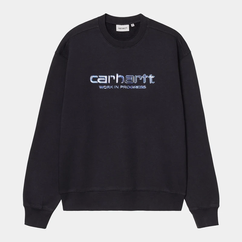 Carhartt WIP Herren Solar Chrome Sweatshirt | Dunkelblau