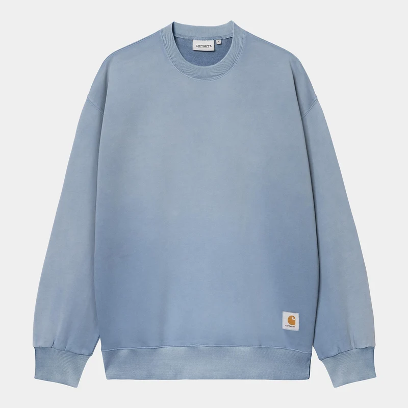Carhartt WIP Herren Hudson Chalk Wash Sweat Top | Sorrent
