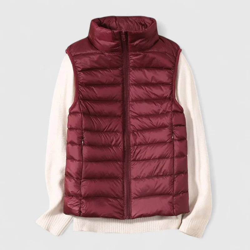 Luisa | Damen Steppweste leichte ärmellose Puffer Vest Women Übergangsjacke