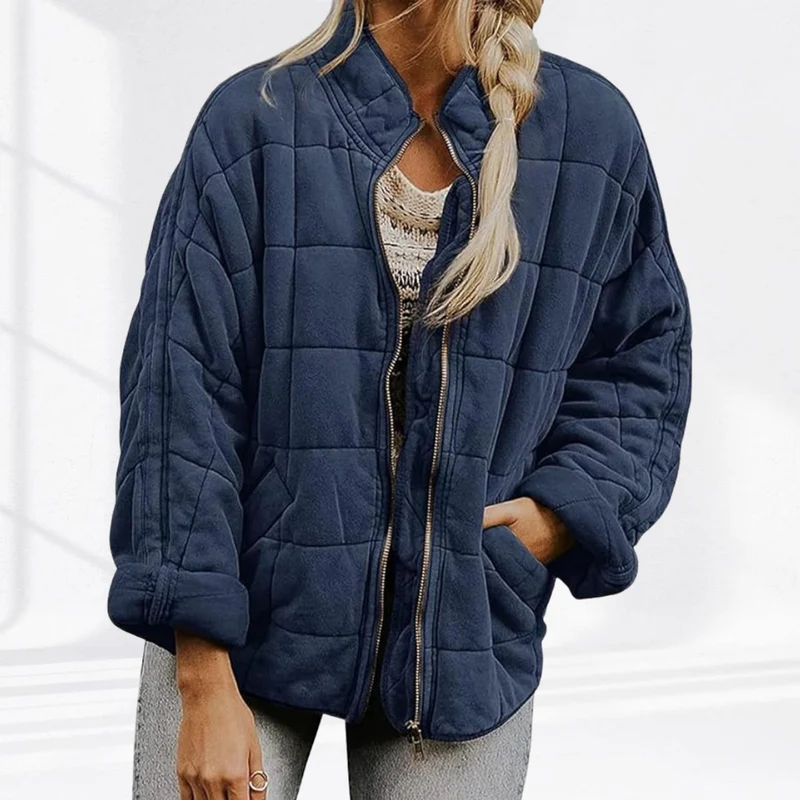 Luisa | Damen Steppjacke gesteppt mit Reißverschluss Regular Fit Übergangsjacke