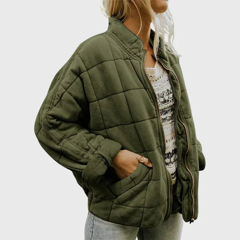 Luisa | Damen Steppjacke gesteppt mit Reißverschluss Regular Fit Übergangsjacke