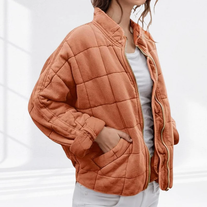 Luisa | Damen Steppjacke gesteppt mit Reißverschluss Regular Fit Übergangsjacke