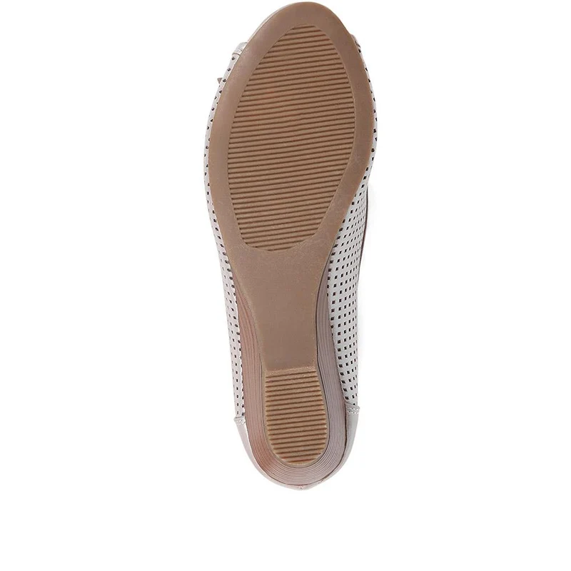 Open-Toed Pumps - SAND1900 / 135 753 - Metallic Shimmer