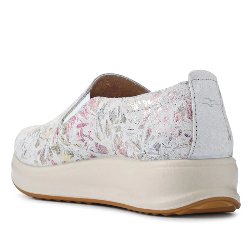 Fly Flot Anatomic Leather Slip On Shoes - FLY41501 / 326 671 - Light Grey