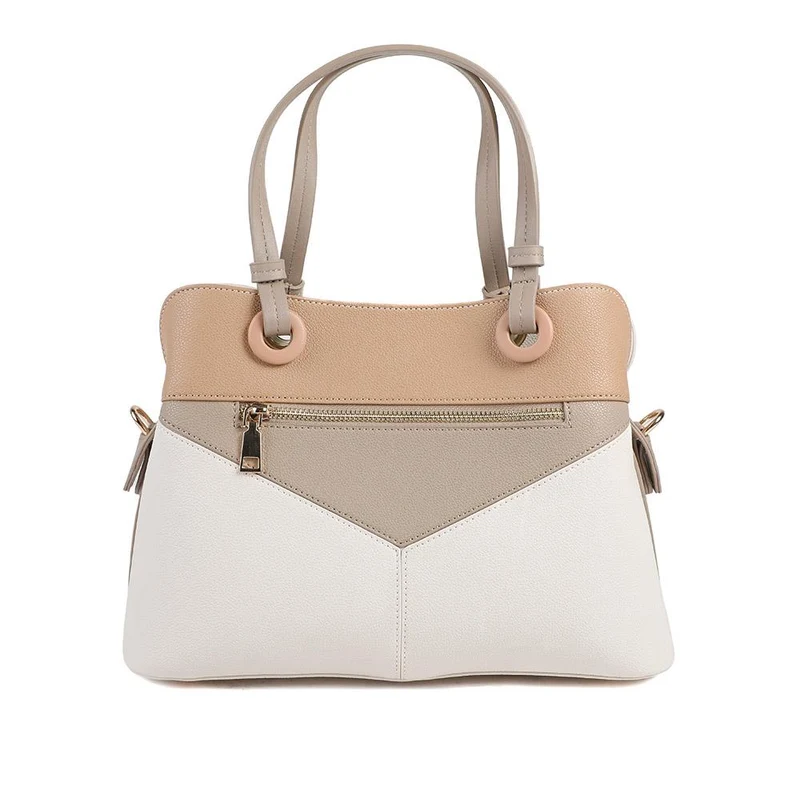 Tri Toned Structed Tote Bag - BELHETIA43003 / 329 234