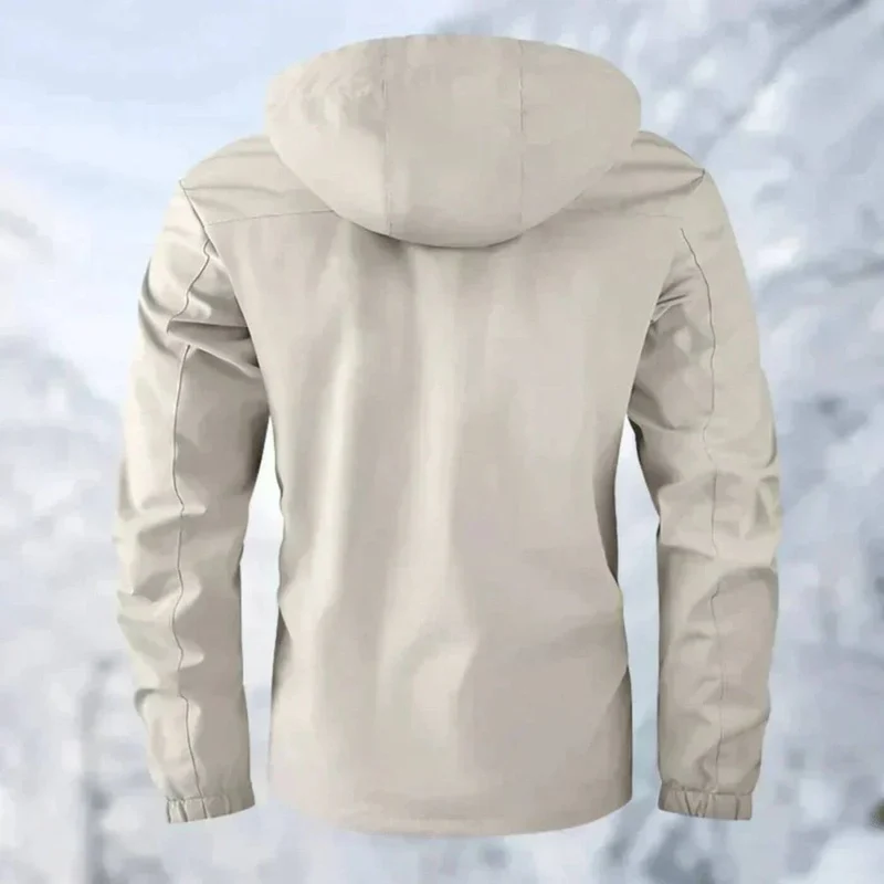 Florian | Herren Wasserdichte Gesteppte Outdoor-Jacke mit Kapuze Winddicht