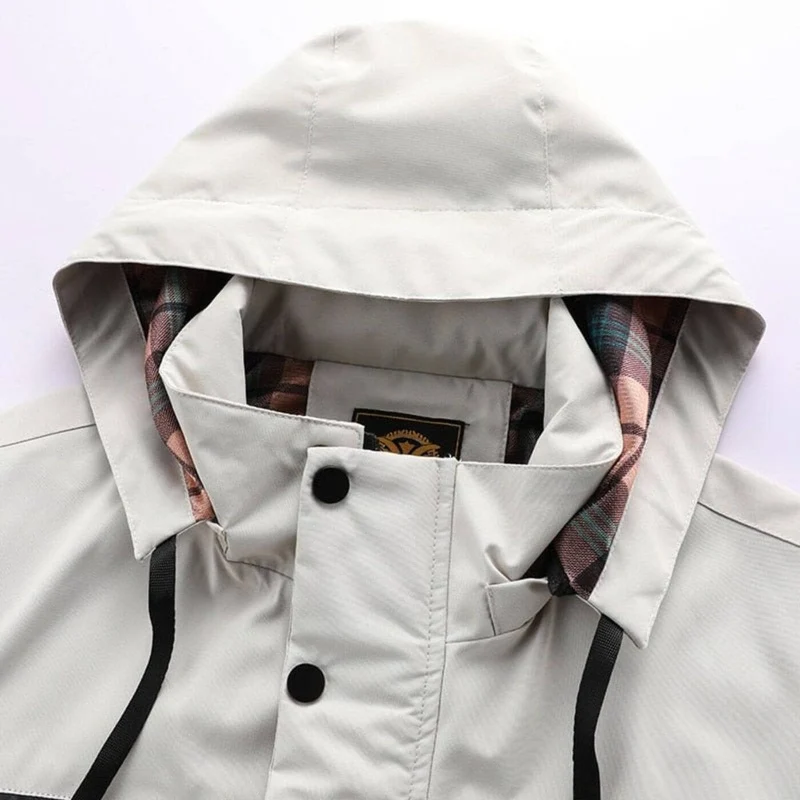 Florian | Herren Wasserdichte Gesteppte Outdoor-Jacke mit Kapuze Winddicht