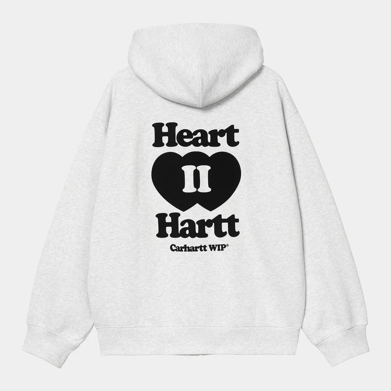 Carhartt WIP Herren Heart II Hartt Sweat Hoodie | Ash Heather