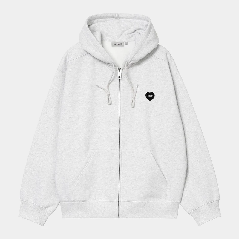 Carhartt WIP Herren Heart II Hartt Sweat Hoodie | Ash Heather