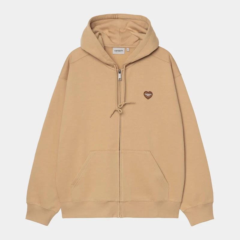 Carhartt WIP Herren Heart II Hartt Sweat Hoodie | Staubiges Hamilton-Braun