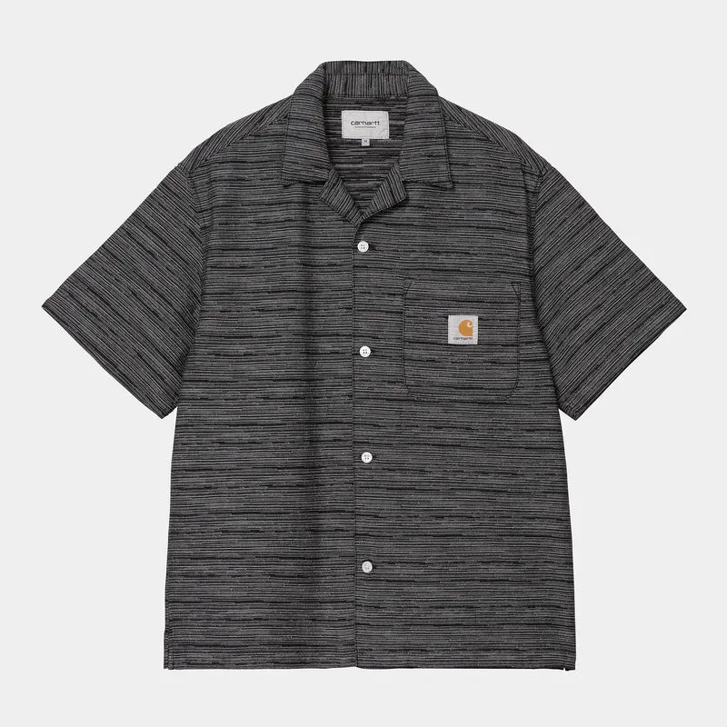Carhartt WIP Herren Gellar Streifenhemd | Schwarz