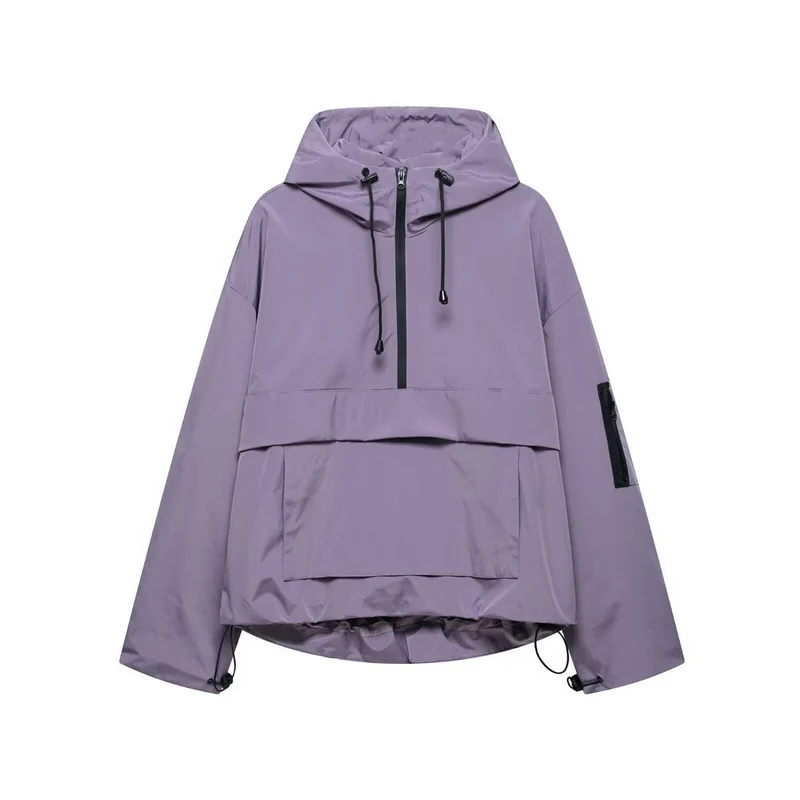Lena | Damen Stepp-Übergangsjacke mit Kapuze Windabweisend Anorak