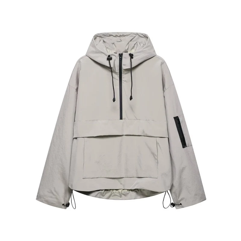 Lena | Damen Stepp-Übergangsjacke mit Kapuze Windabweisend Anorak