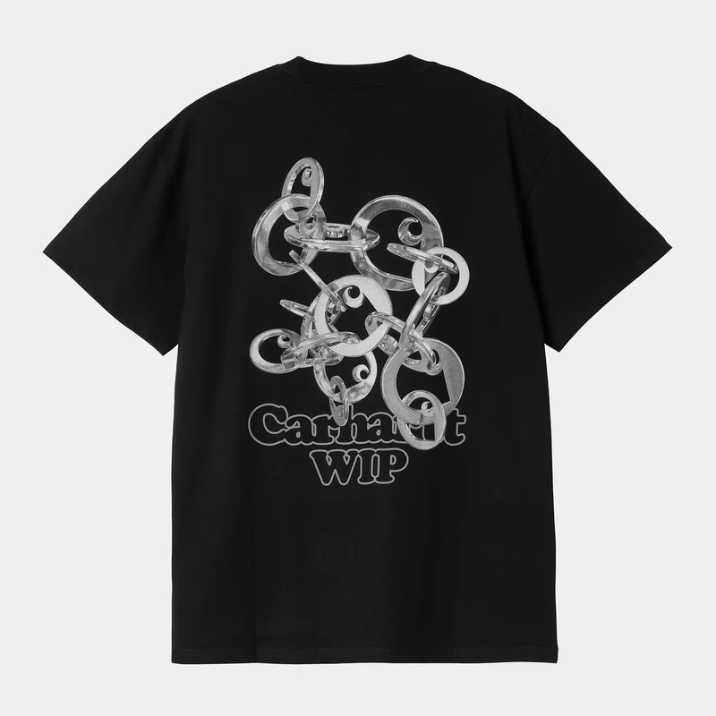 Carhartt WIP Herren Linked Charms T-Shirt | Schwarz