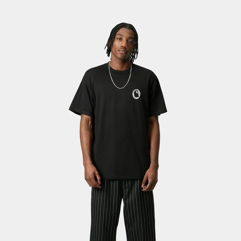 Carhartt WIP Herren Linked Charms T-Shirt | Schwarz