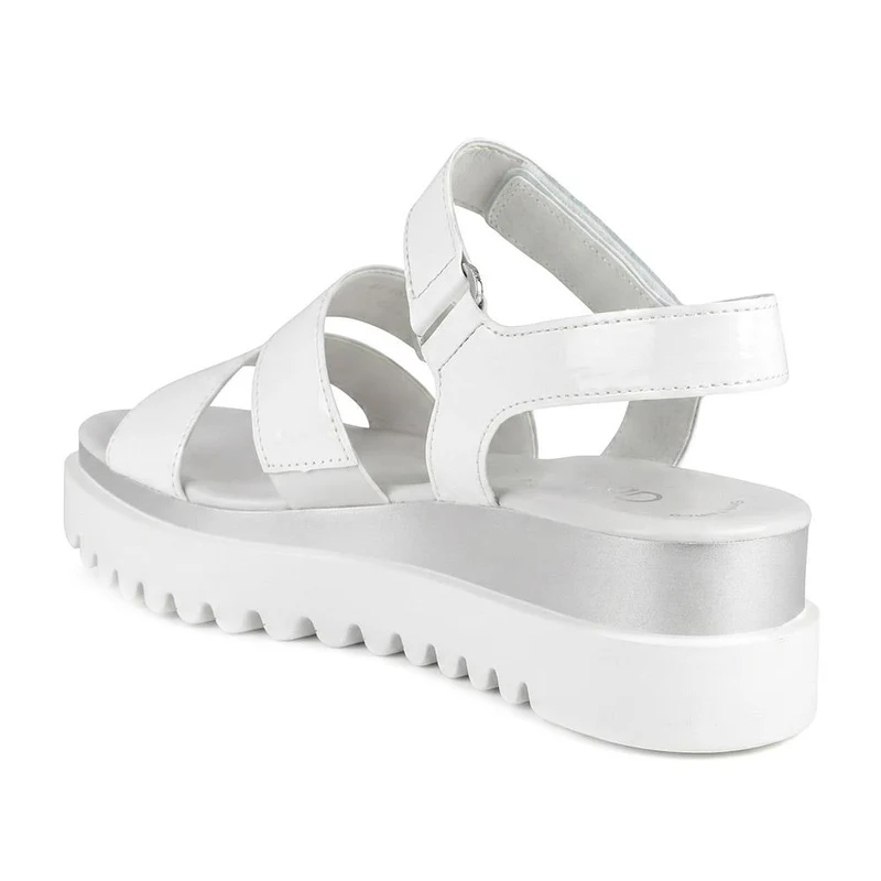 Gabor Adjustable Fasten Grippy Sandals - GABC43514 / 330 412 - White
