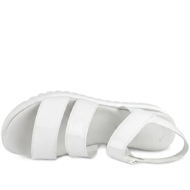Gabor Adjustable Fasten Grippy Sandals - GABC43514 / 330 412 - White