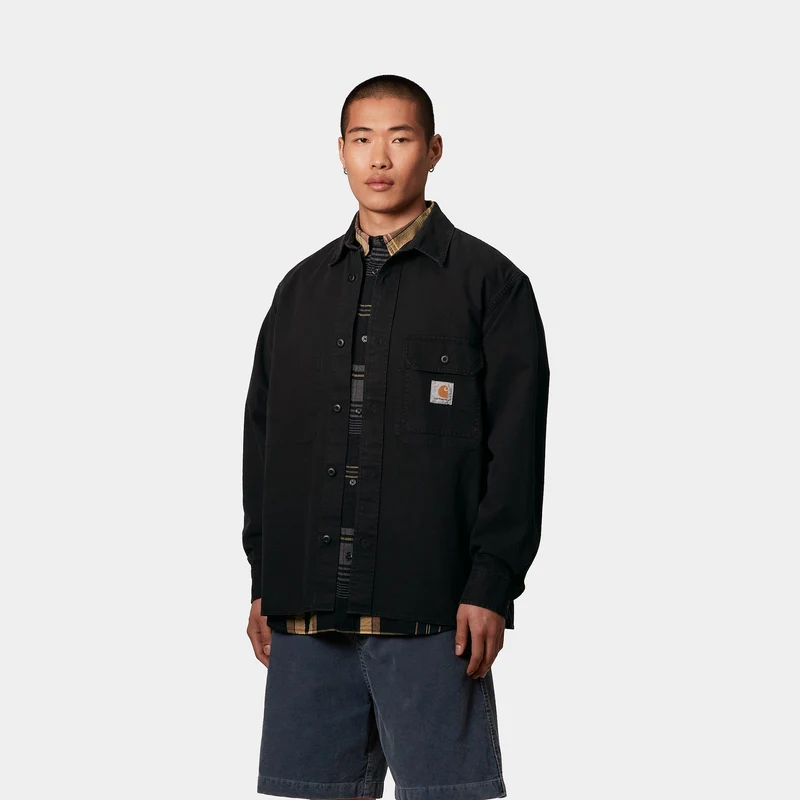 Carhartt WIP Herren Reno Hemdjacke | Schwarz