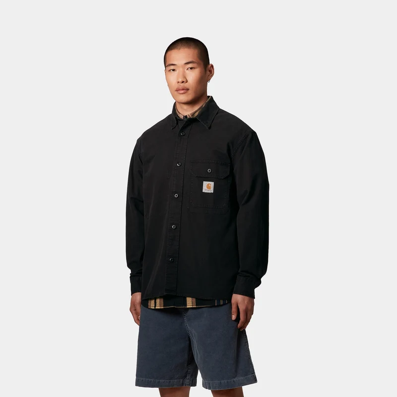 Carhartt WIP Herren Reno Hemdjacke | Schwarz