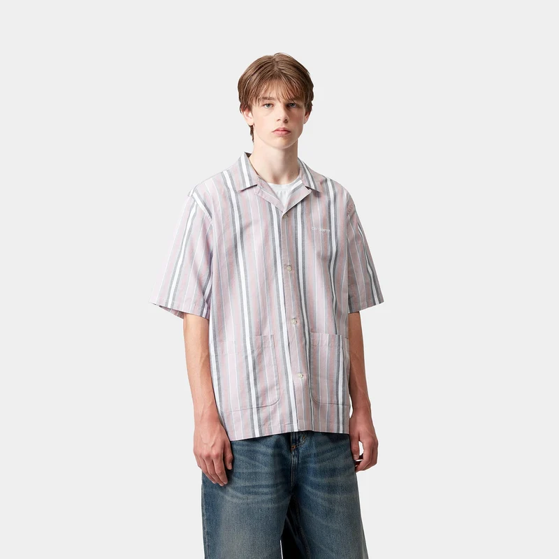 Carhartt WIP Herren Folsey Streifenhemd | Hortensia
