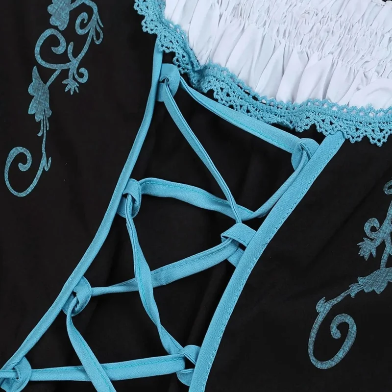 Clara | Damen Oktoberfest Dirndl Kleid mit Schürze und Schnürung