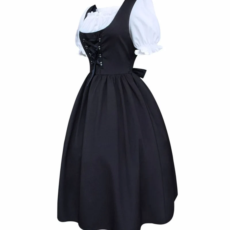 Nora | Damen Oktoberfest Dirndlkleid Traditionelles Trachtenkleid Schnürung