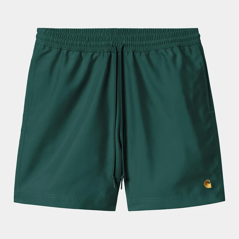 Carhartt WIP Herren Chase Badeshorts | Dunkle Tanne
