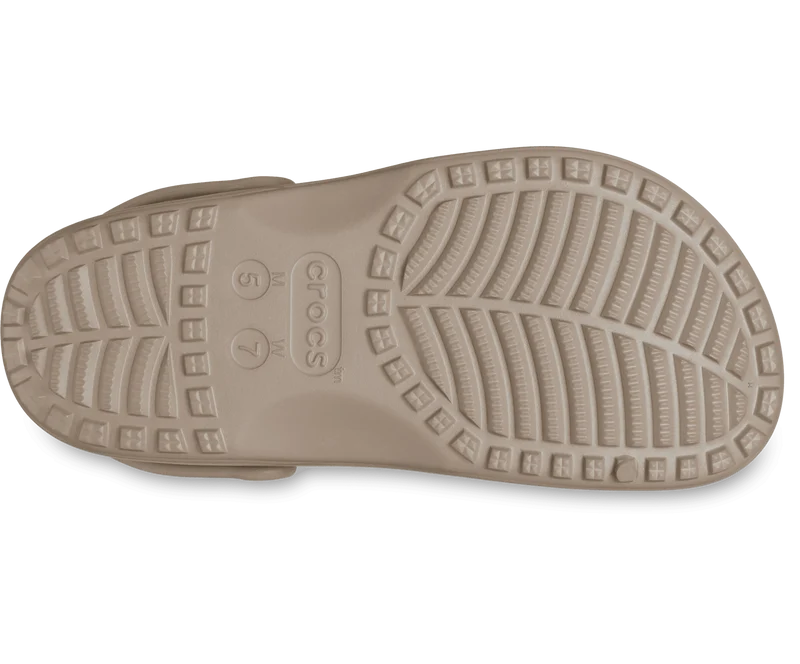 CROCS Unisex Klassischer Blumen-Clog mit Cut-Out | Taupe