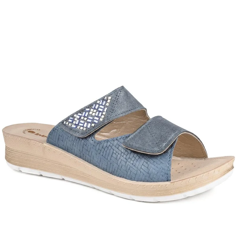 Inblu Dual Adjustable Fasten Strap Sandals - INB43047 / 330 366 - Blue