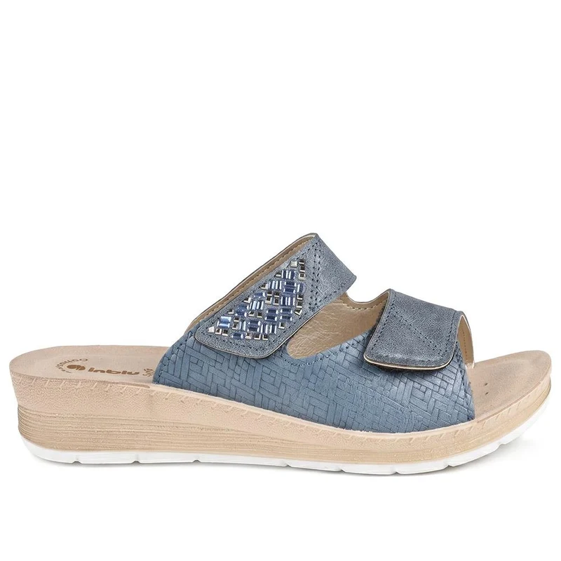 Inblu Dual Adjustable Fasten Strap Sandals - INB43047 / 330 366 - Blue