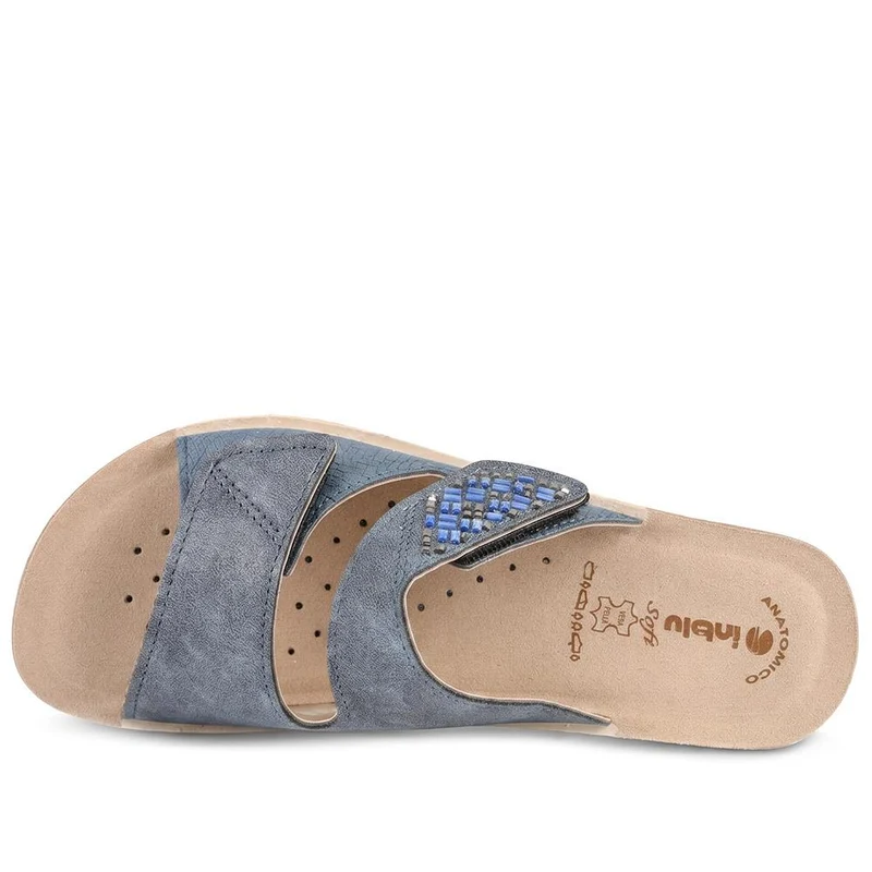 Inblu Dual Adjustable Fasten Strap Sandals - INB43047 / 330 366 - Blue