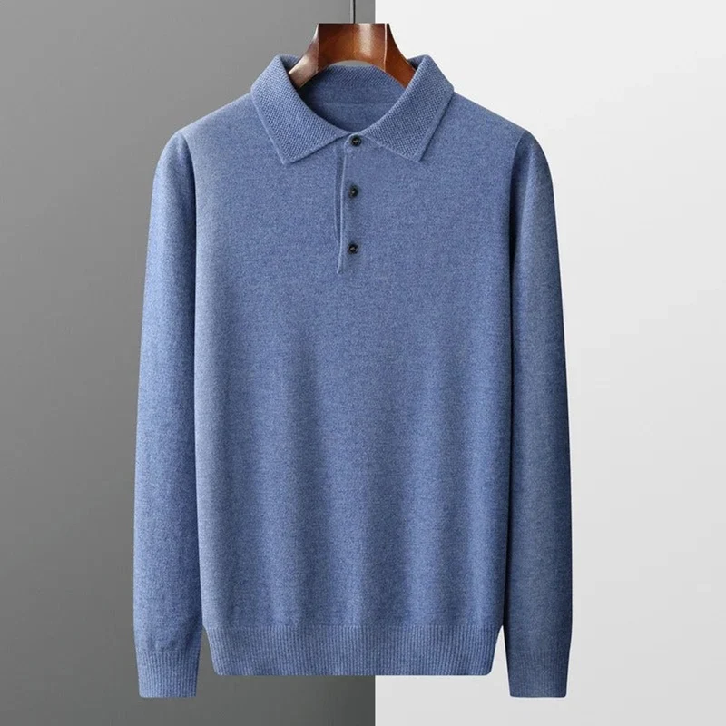 Felix | Herren Strickpullover Kaschmir Polo Business Pullover Langarm