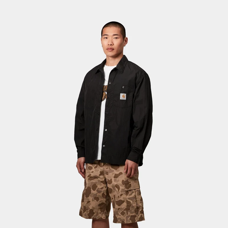 Carhartt WIP Herren Canby Hemdjacke | Schwarz