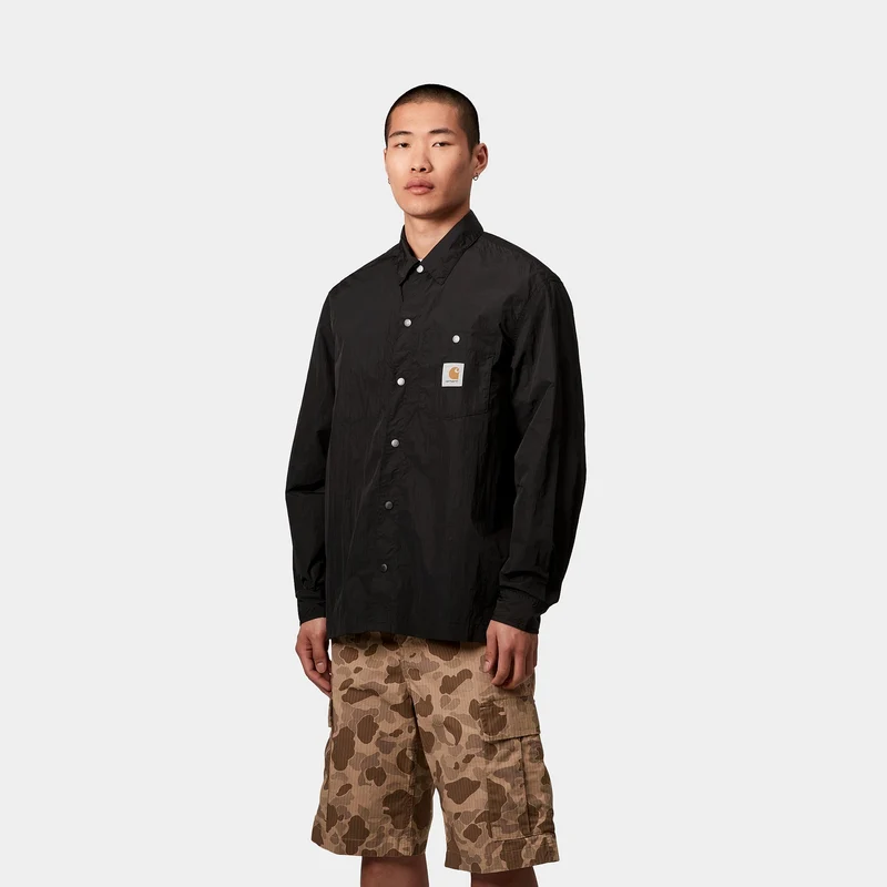 Carhartt WIP Herren Canby Hemdjacke | Schwarz